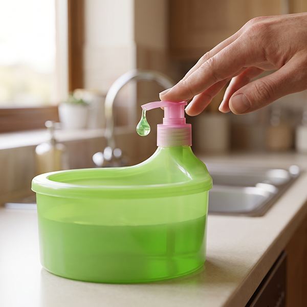 2 in 1 Kitchen Soap Dispenser &amp; Sponge Holder